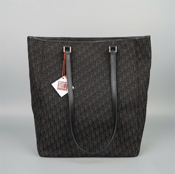 Túi Dior tote xám đen sz25 KG+