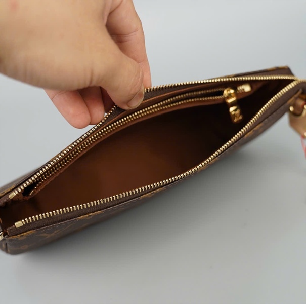 Túi LV Multi Pochette hoa nâu 2strap sz23 (A-T) KG+