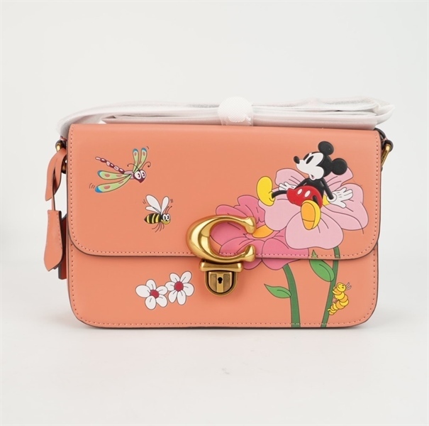 Túi Coach hồng cam hoạt hình sz25 KG+