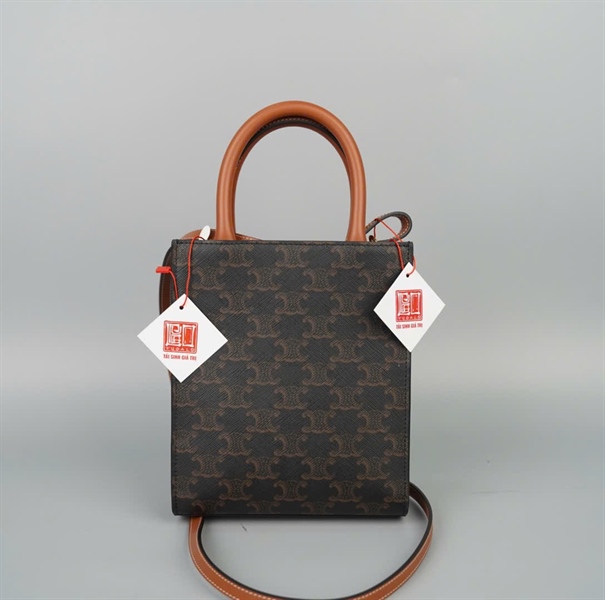 Túi Celine tote nâu sz17 (A-T) KG+