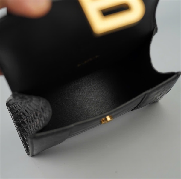 Túi Balenciaga Hourglass đen sz19 (A-T) KG+