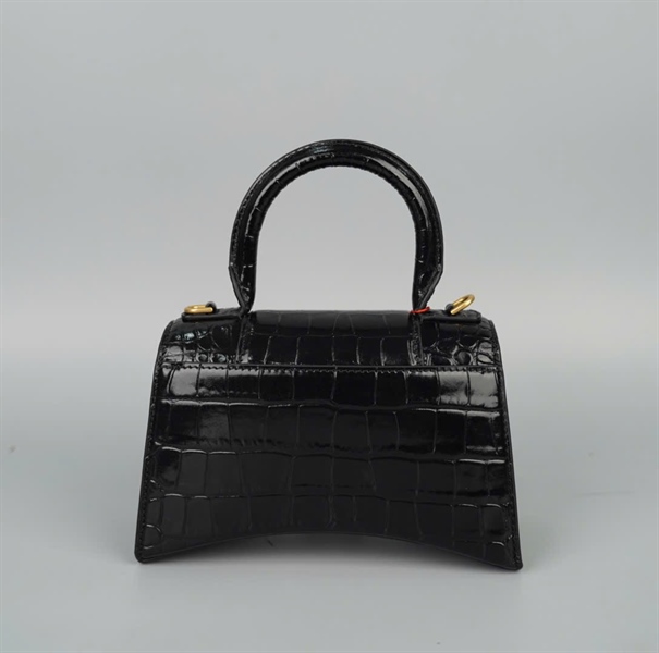 Túi Balenciaga Hourglass đen sz19 (A-T) KG+