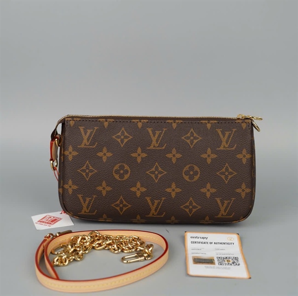 Túi LV Multi Pochette hoa nâu 2strap sz23 (A-T) KG+