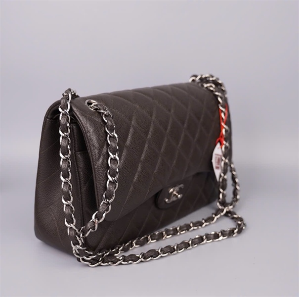 Túi Chanel Classic Jumbo nâu đen (18246635) sz30 KG+