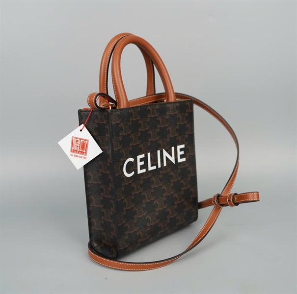 Túi Celine tote nâu sz17 (A-T) KG+
