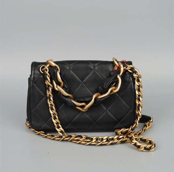 Túi Chanel Handle đen (31126211) sz17 (BQ) KG +