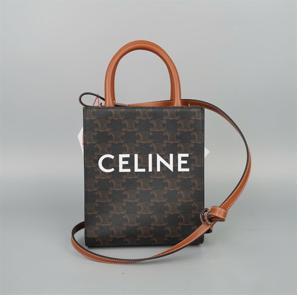 Túi Celine tote nâu sz17 (A-T) KG+