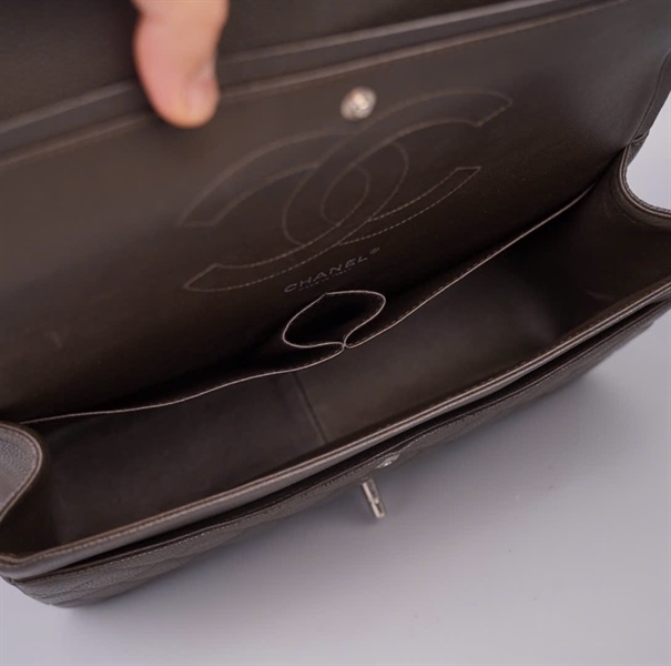 Túi Chanel Classic Jumbo nâu đen (18246635) sz30 KG+