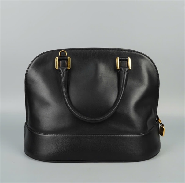 Túi Loewe hến màu đen sz28 KG+
