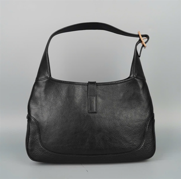 Túi GG kẹp nách đen khóa mạ vàng sz31 KG