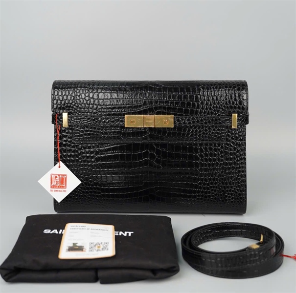 Túi YSL đen (GUE579271.0621) sz29 (A-T) KG+