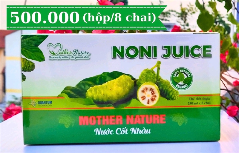 Hộp 8 chai cốt nhàu mật mía 250ml