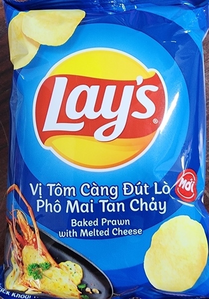 Lay's vị Tôm Càng Đút Lò Pho Mai Tan Chảy 31gr