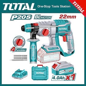 Máy khoan bê tông pin 20V 2.0J Total TRHLI202081 (1 pin)