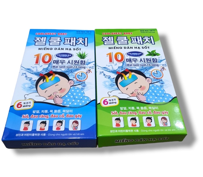 Dán Hạ Sốt Coolsheet Baby (H/3g/2m)(Màu Ngẫu Nhiên)