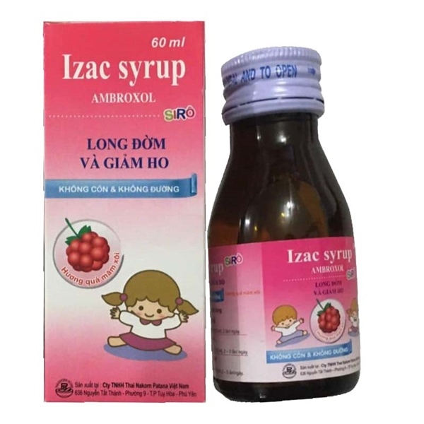 Izac syrup ambroxol 15mg thai nakorn (c/60ml)