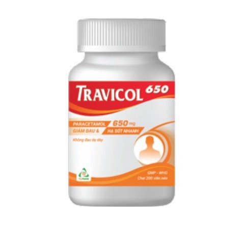Travicol paracetamol 650mg tv.pharm (c/200v)