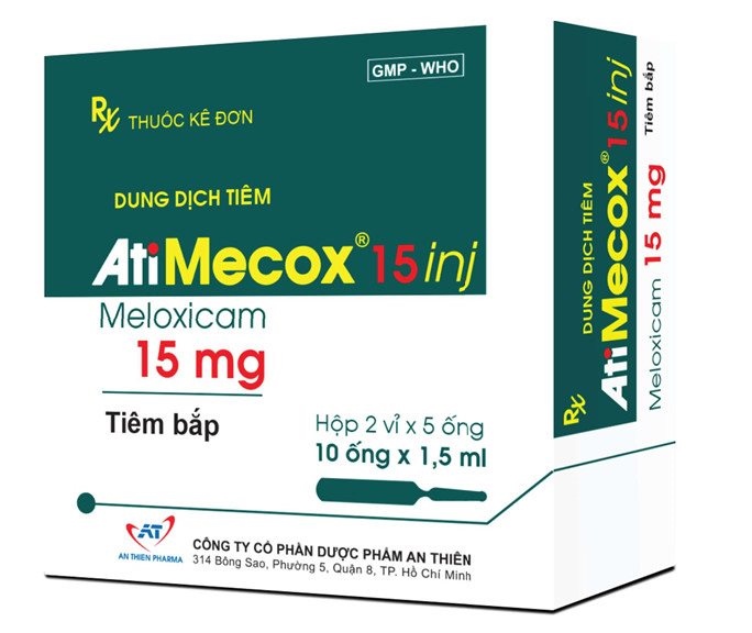 Atimecox inj meloxicam 15mg an thiên (h/10o/1.5ml)