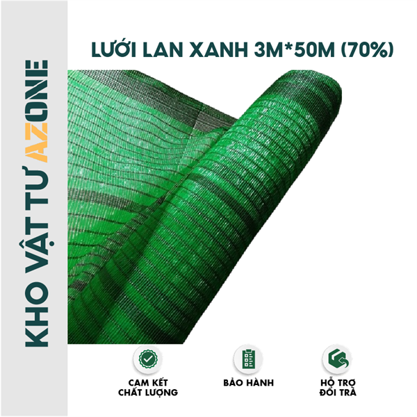 Lưới lan xanh 3m*50m ( 70% )