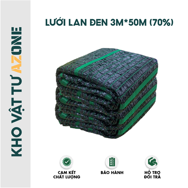 Lưới lan đen 3m*50m ( 70% )