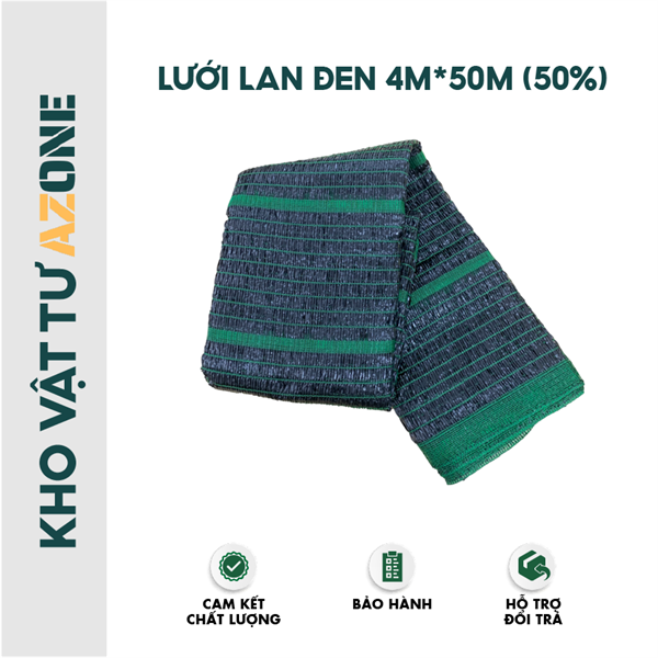 Lưới lan đen 4m*50m ( 50% )