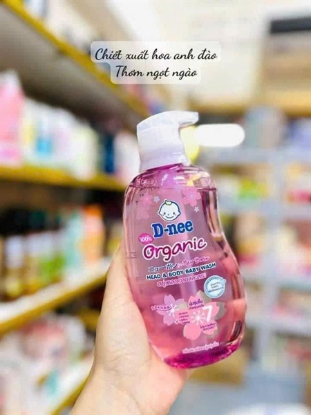 Sữa tắm Dnee Organic hồng
