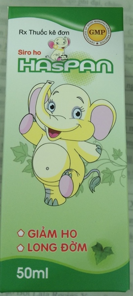 Siro ho Haspan 50ml (Kiện 120 chai) - Hải Dương