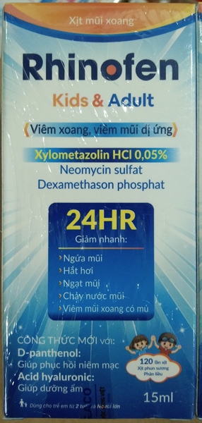 Xịt mũi xoang Rhinofen kids & Adult