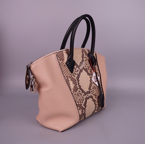 Túi LV Lockit hồng da trăn kèm ổ + chìa (AH1106) sz27 +