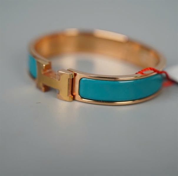 Vòng tay Hermes xanh +