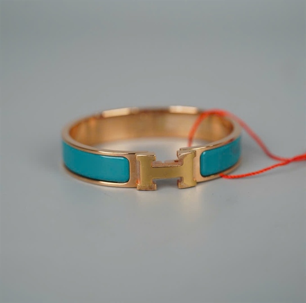 Vòng tay Hermes xanh +