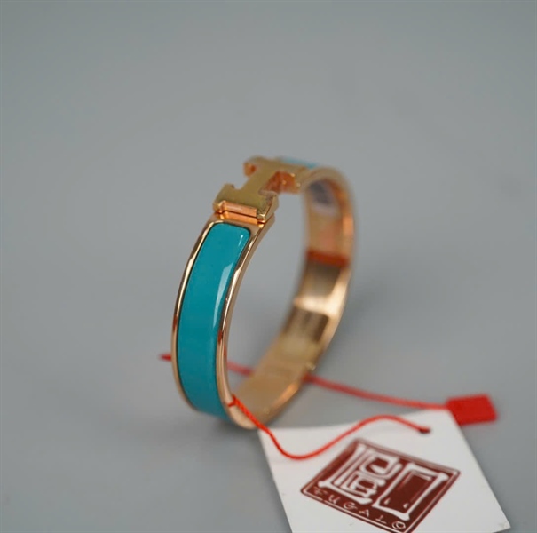 Vòng tay Hermes xanh +