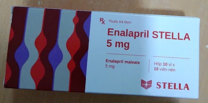 Enalapril Stella 5mg (Hộp 10 vỉ x 10 viên) - VN