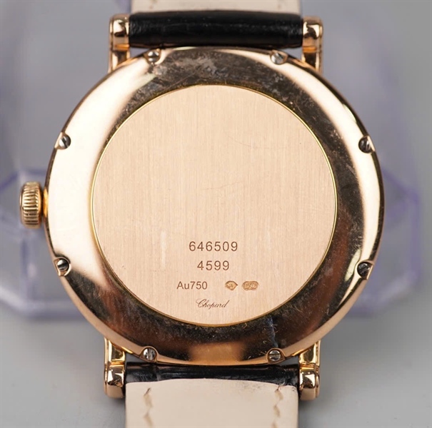 Đồng hồ Chopard mặt tròn quai đen (6465094599) sz34 (HC) +