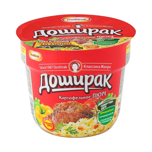 Doshirak Instant Mashed Potatoes Meat Flavor 40g