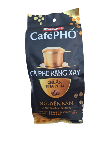 Maccoffee Cà Phê Rang Xay Nguyên Bản 450g Black Coffee