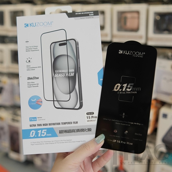 Cường lực Kuzoom 0.15mm