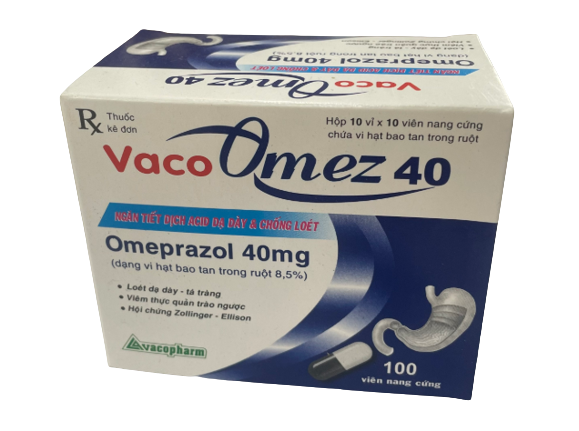 Vacoomez omeprazol 40mg vỉ nhựa vacopharm (h/100v)