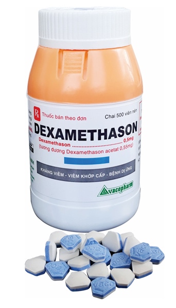 Dexamethason 0.5mg nén 2 lớp vacopharm (c/500v)