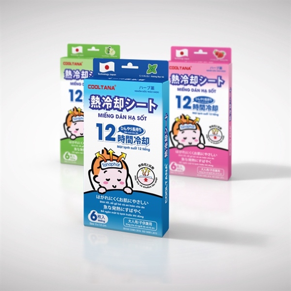Miếng dán hạ sốt Cooltana Tanaphar (H/6m) (màu ngẫu nhiên)