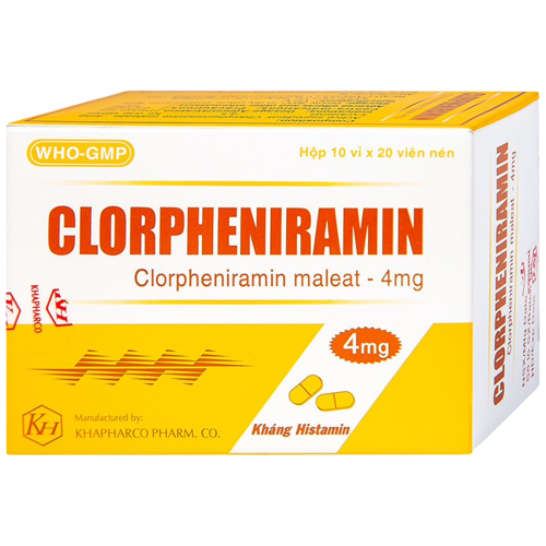 Clorpheniramin 4mg khapharco (h/200v)