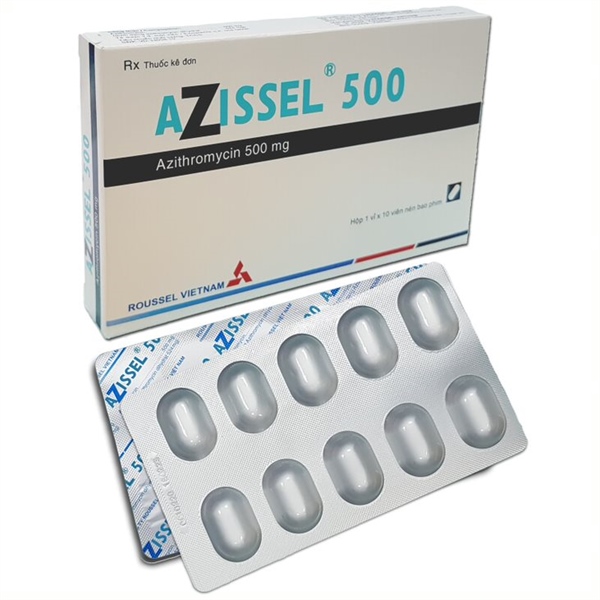 Azissel azithromycin 500mg roussel (h/10v)