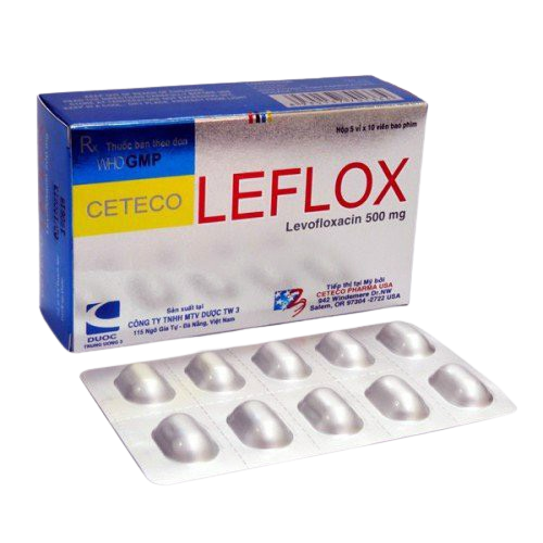 Cetecoleflox levofloxacin 500mg vỉ nhôm tw3 (h/50v)
