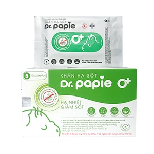 Khăn lau hạ sốt Dr Papie 0 plus Starmed (h/5g/5c)