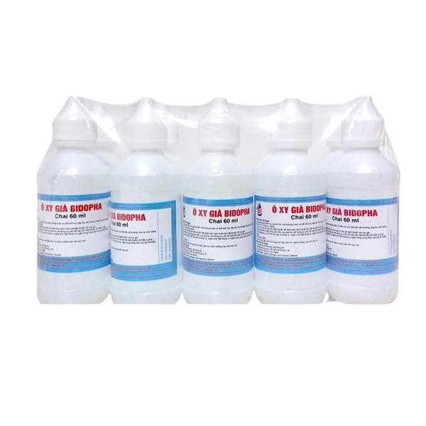 Nước Oxy Già Bidopha 3% (Lốc/10c/60ml)