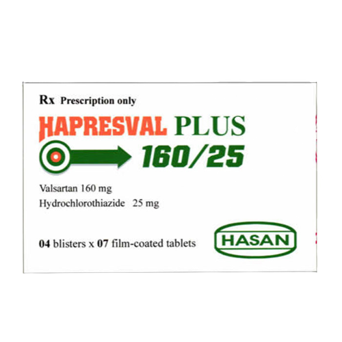 Hapresval plus 160mg/25mg hasan (h/28v)