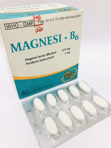Magnesi B6 470mg/5mg Khapharco (H/100V)
