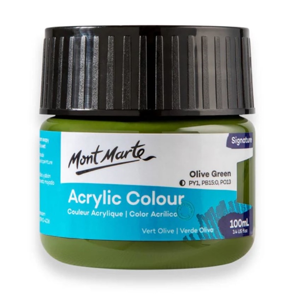 ACRYLIC MONT MARTE 100ML Olive Green