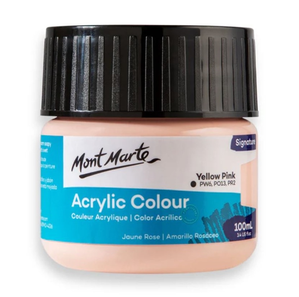 ACRYLIC MONT MARTE 100ML Yellow Pink