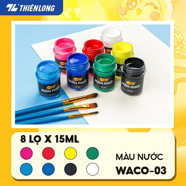 Màu nước Waco-03 8 màu